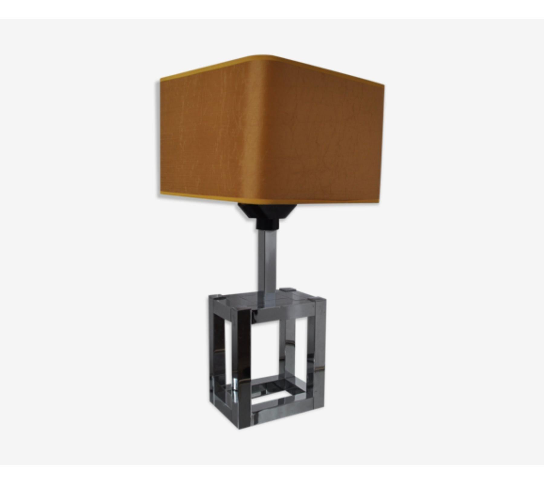 Lampe de bureau cubique Willy Rizzo de 1970 pour Lumica, Italie en vente 2