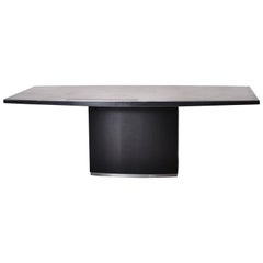 Mid-Century Modern, 1970s, Willy Rizzo Elliptical Granite Dining Room Table