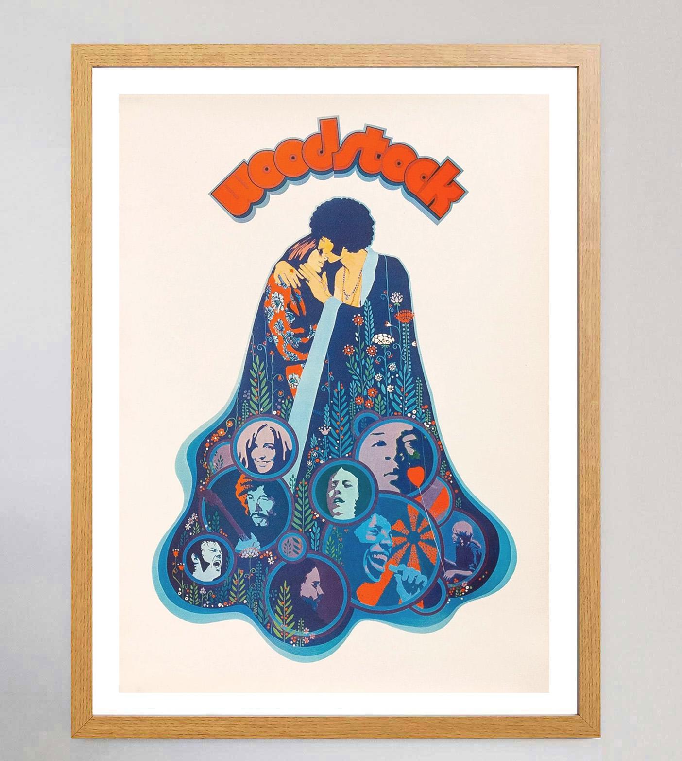 Original Vintage-Poster, Woodstock, 1970 im Zustand „Gut“ im Angebot in Winchester, GB