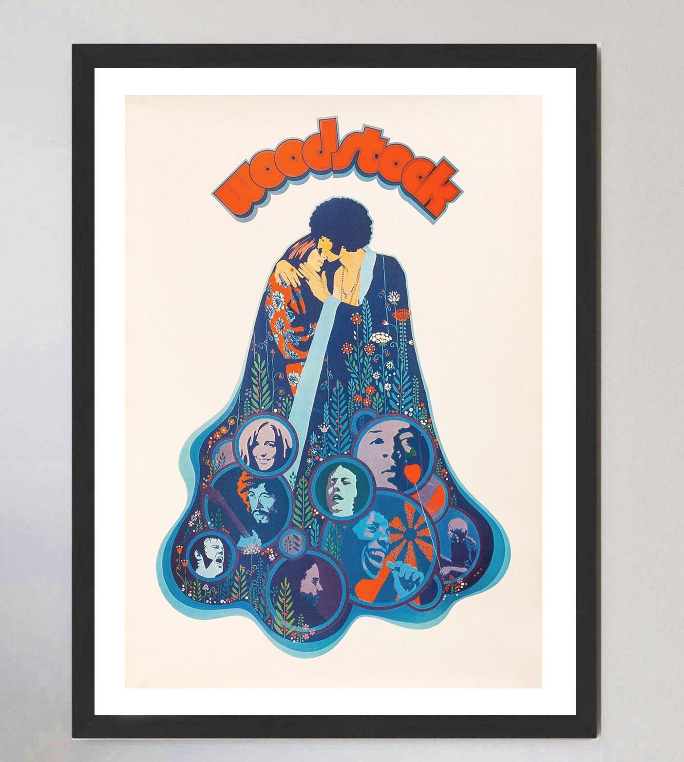 Original Vintage-Poster, Woodstock, 1970 (Leinen) im Angebot