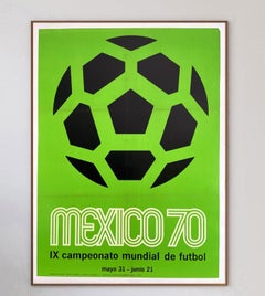 1970 World Cup Mexico Original Vintage Poster