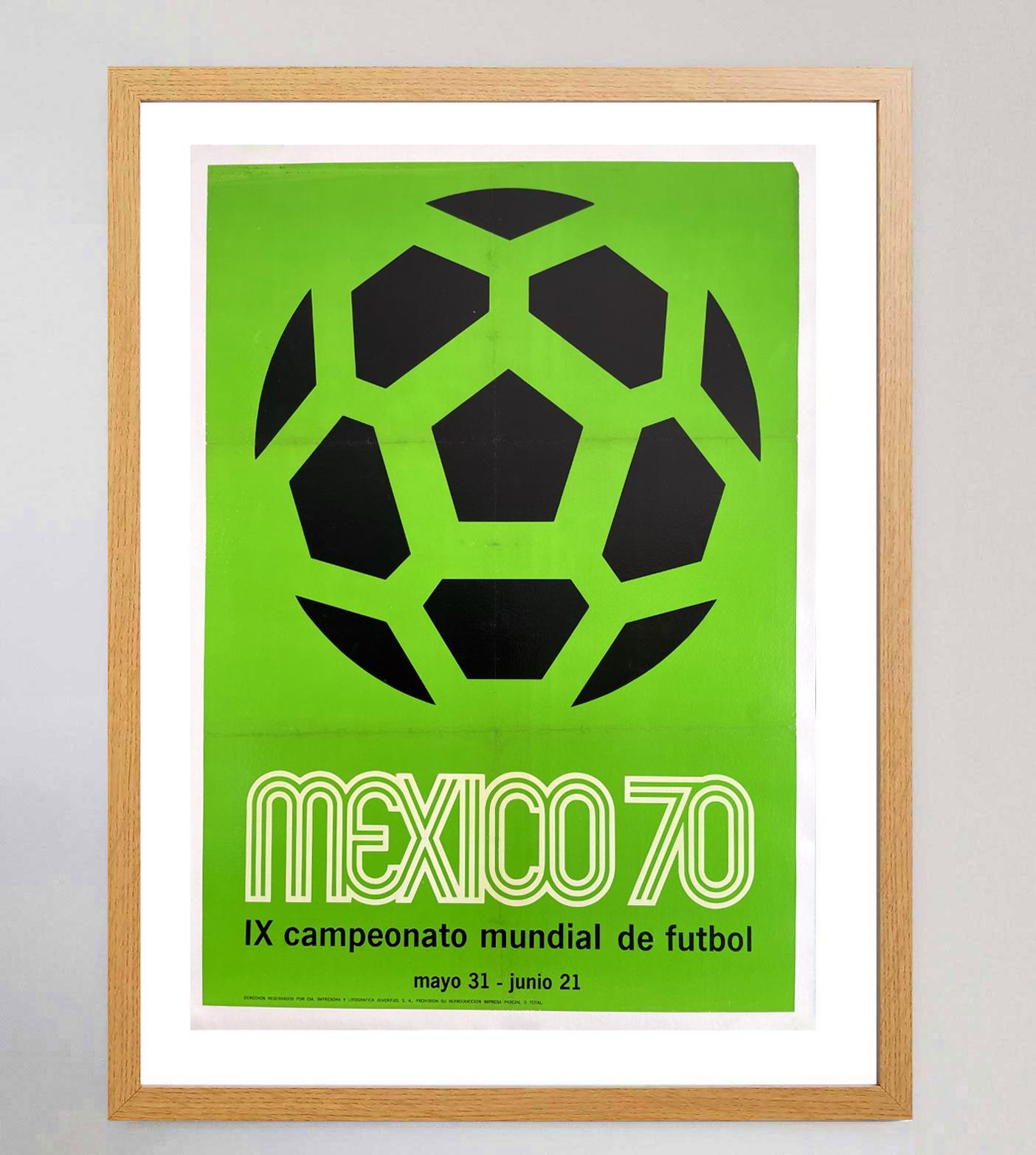 Original-Vintage-Poster, Mexiko-Wettbewerb 1970 (Mexikanisch) im Angebot