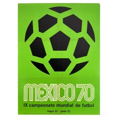1970 World Cup Mexico Original Vintage Poster