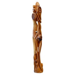 1970 xl Französische OAK Skulptur