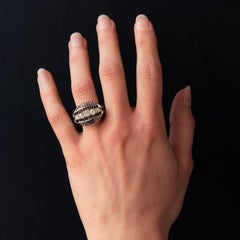 1970s 1 Carat Diamond White Gold Vintage Ring