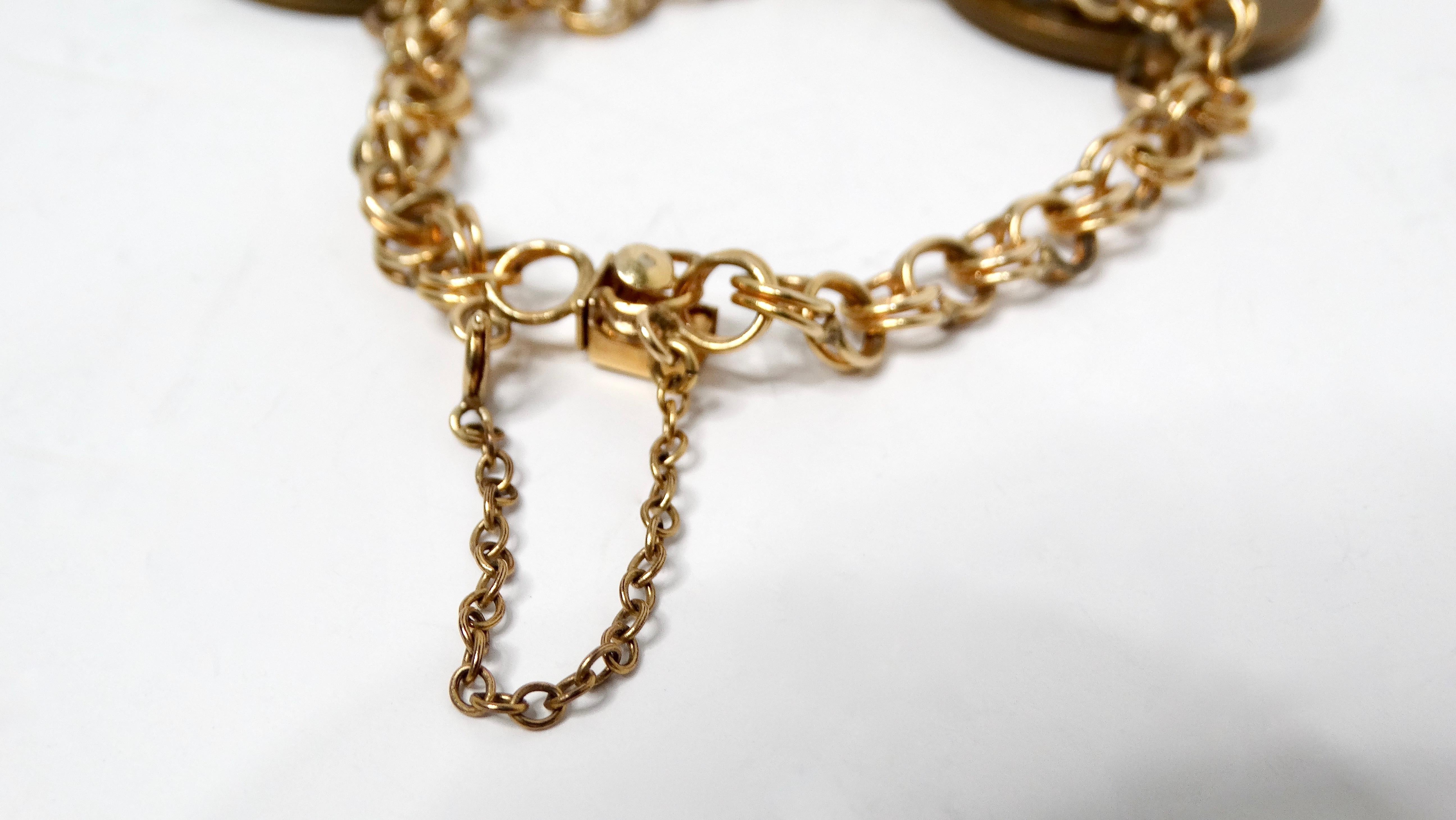 1970 Bracelet de charme en or 12k rempli de médailles du service militaire des États-Unis - 1 de 20 en vente 4