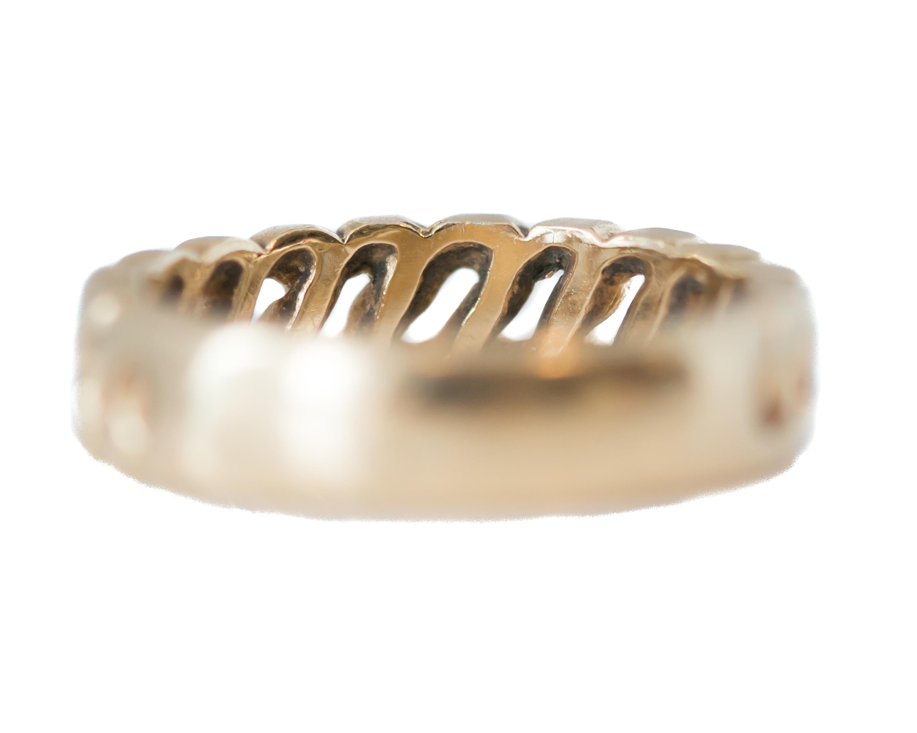 cuban link gold ring