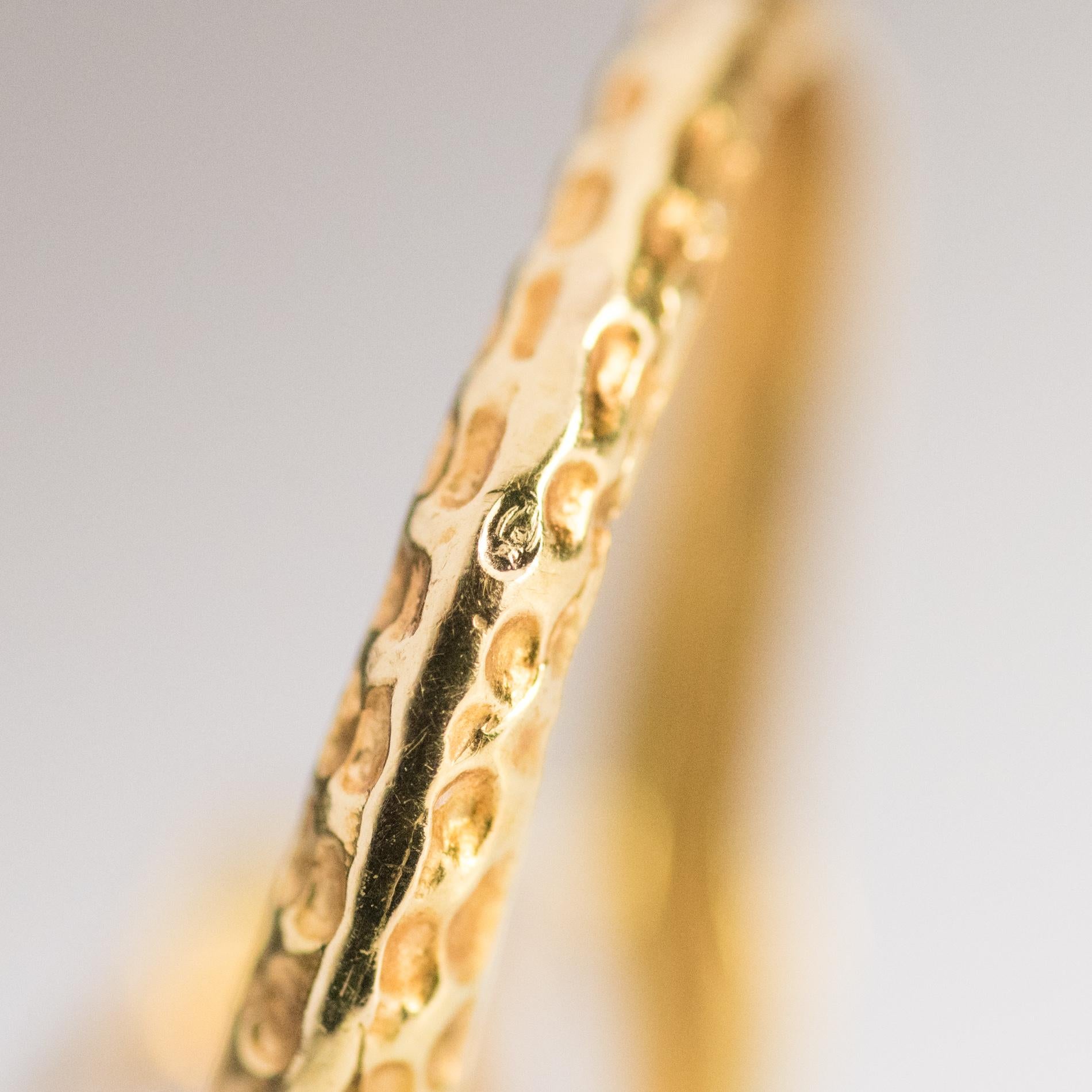1970s 18 Karat Yellow Gold Cultured Pearl Enamel Snake Ring 10