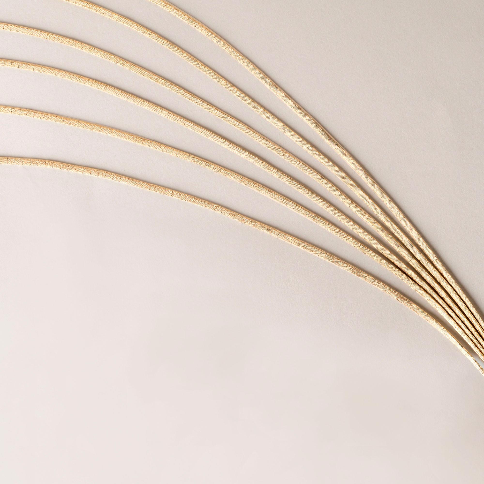 Collar de malla de oro amarillo de 18 quilates de los años 70 96,5 gramos de oro cepillado en Bueno estado para la venta en Los Angeles, CA