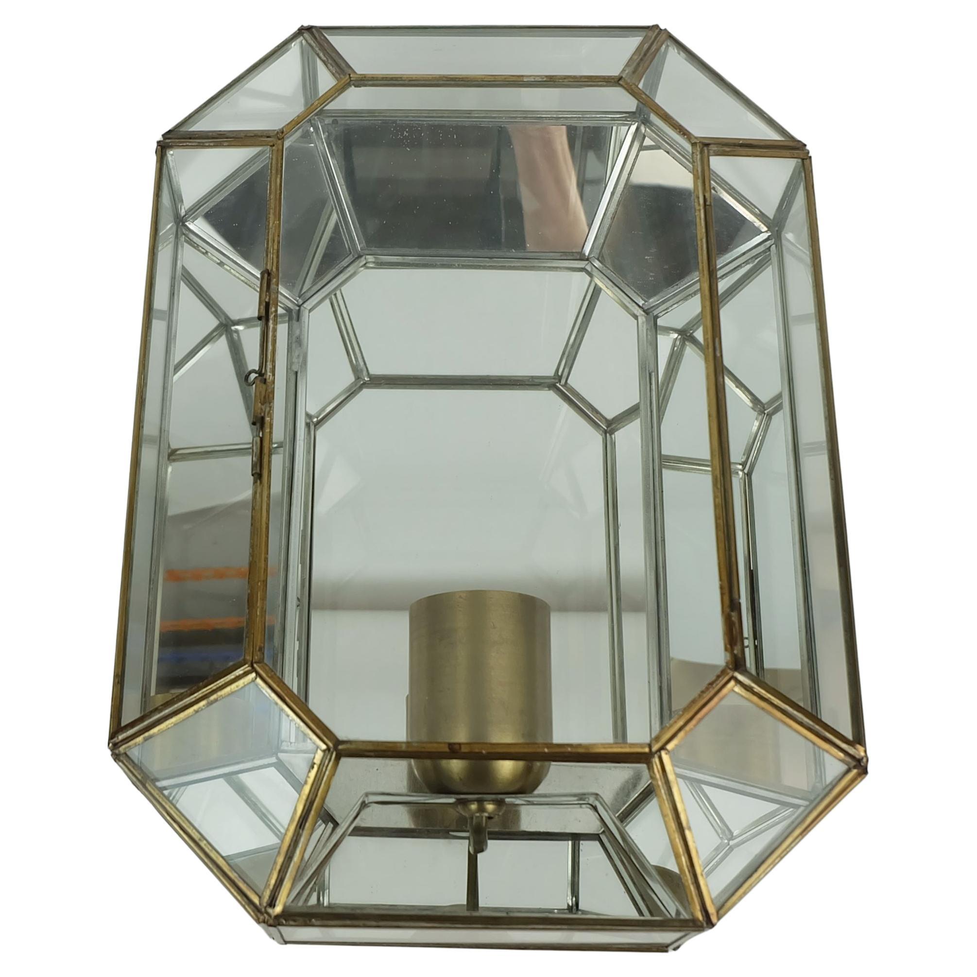 1970 1980 SCONCE applique murale manfred fenske leuchten verre métal 2 disponibles