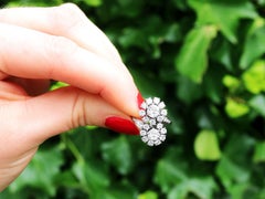 1970s 2.40 Carat Diamond and White Gold Twist Ring