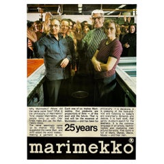 1970s 25th Anniversary Marimekko Poster