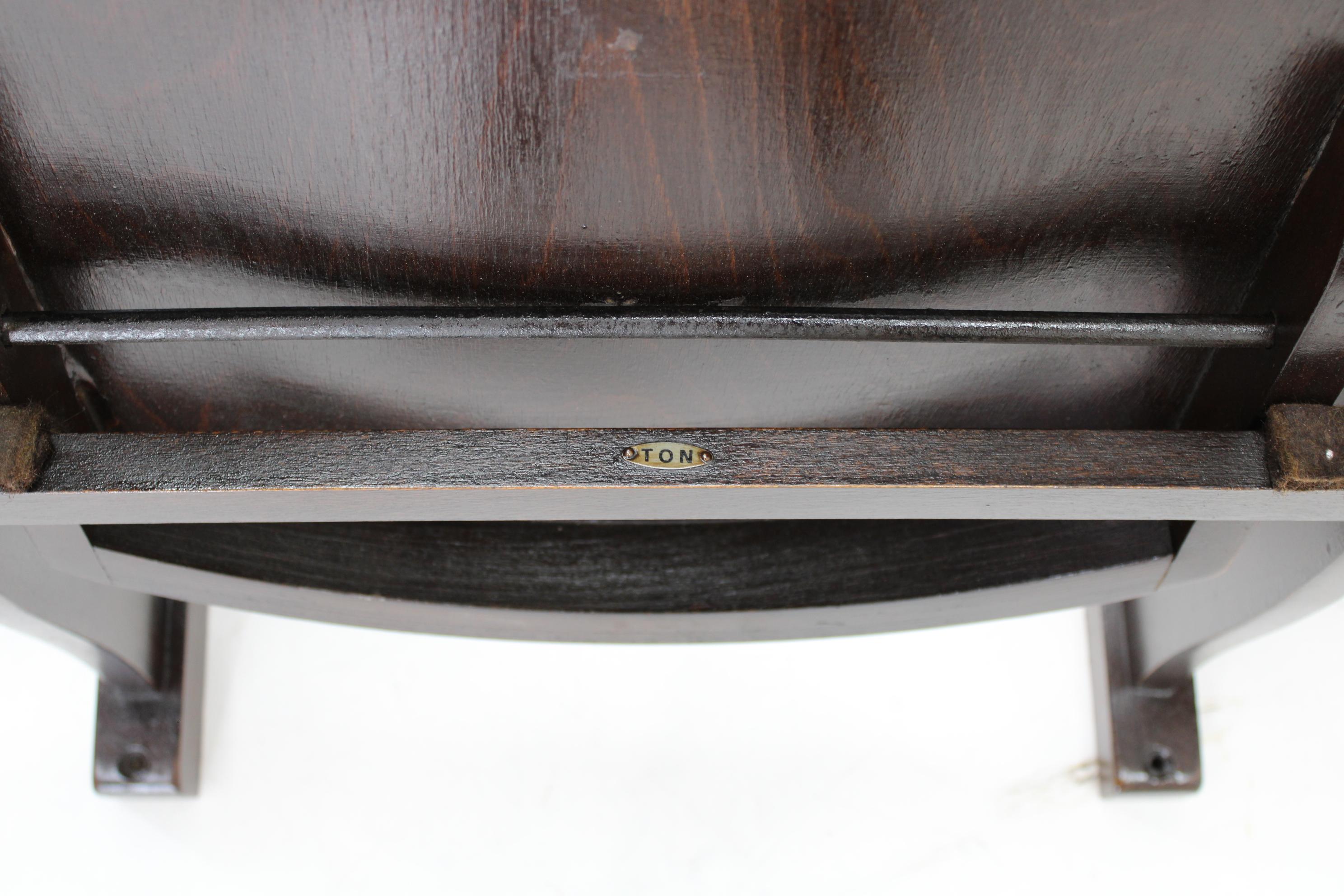 1970s 3-Seater Cinema Bench by TON, Czechoslovakia 4