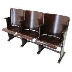 1970s 3-Seater Cinema Bench by TON, Czechoslovakia