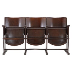 1970s 3-Seater Cinema Bench by TON, Czechoslovakia