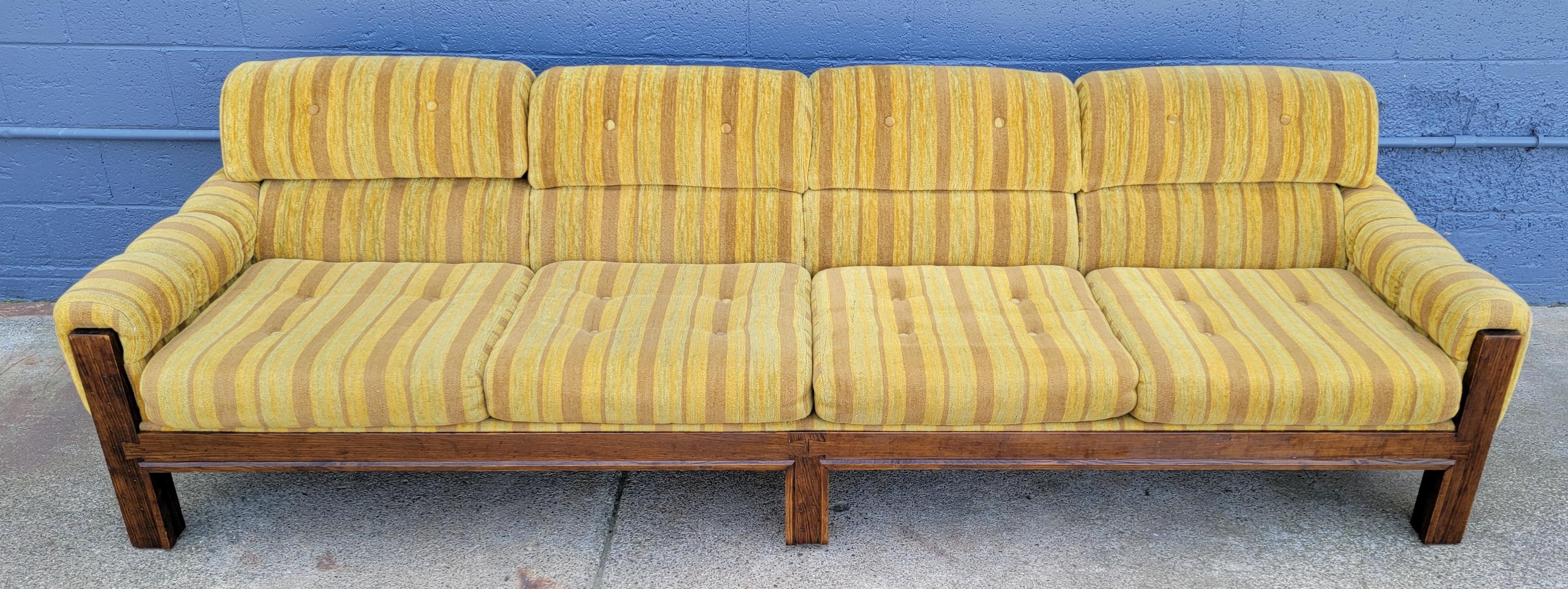 1970's 4 Seat Sofa 6