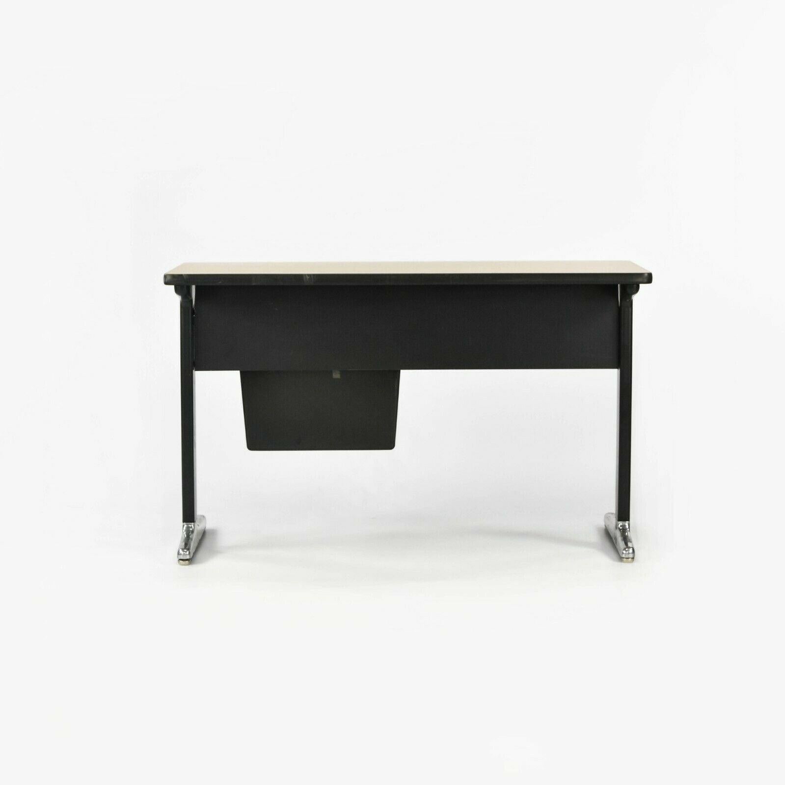 Late 20th Century 1970s 4ft George Nelson & Robert Probst Herman Miller Office Desk w/ Drawers For Sale