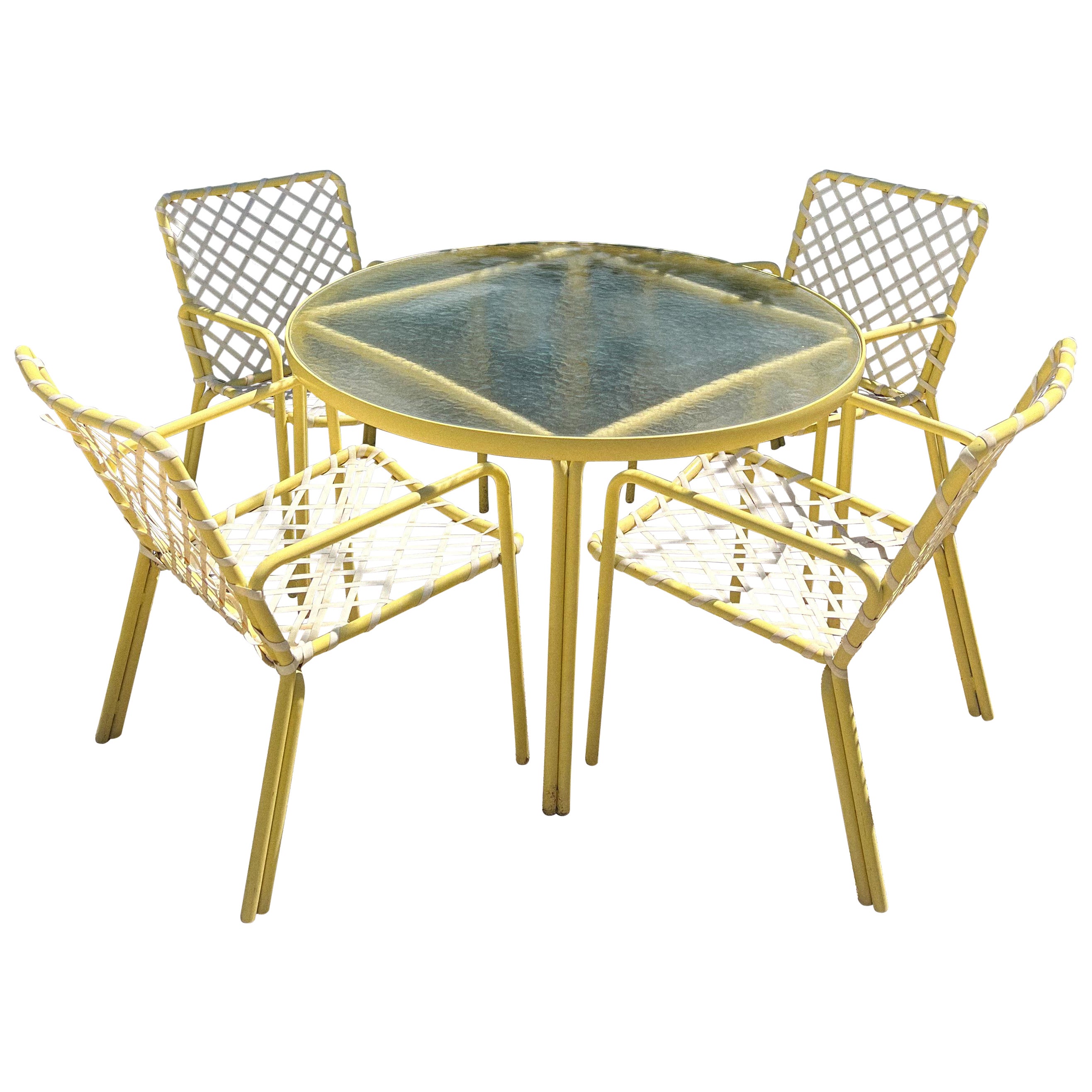 1970s 5-Piece Brown Jordan Tamiami Patio Set For Sale