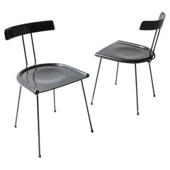 Set di 6 sedie anni '70 in legno laccato