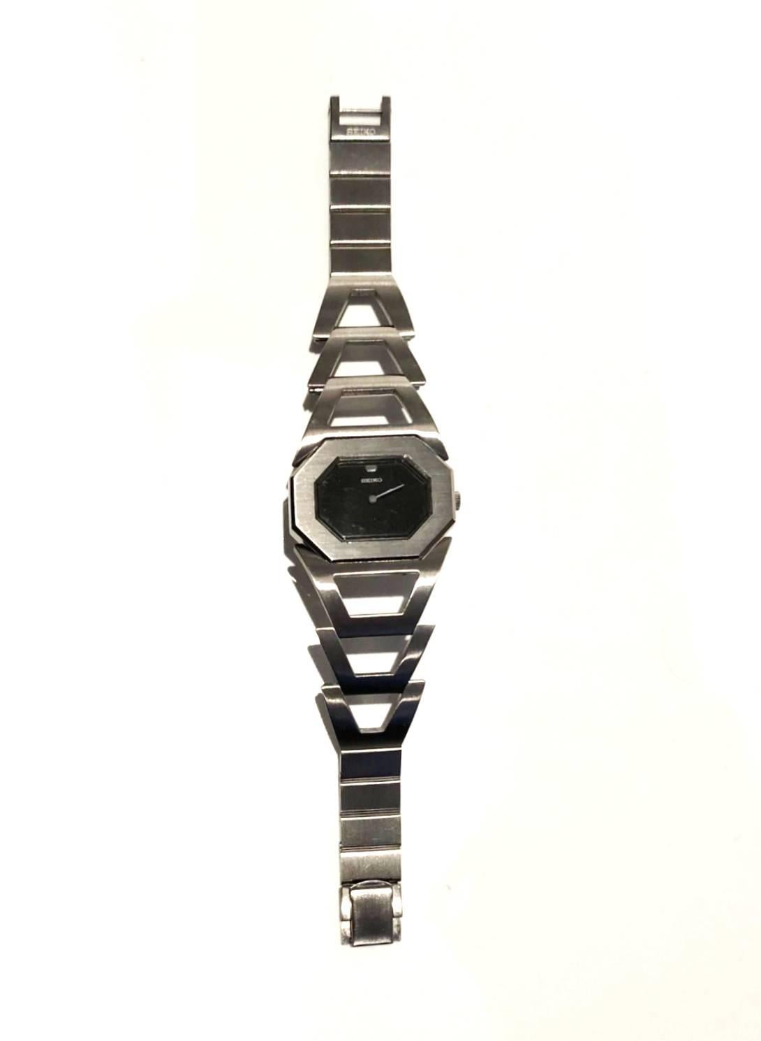 1980s vintage tokio kumagai steel belt wrist watch