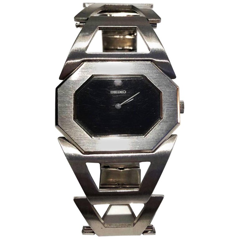 1970s/80s Seiko Bracelet Stainless Steel Wrist Watch For Sale at 1stDibs