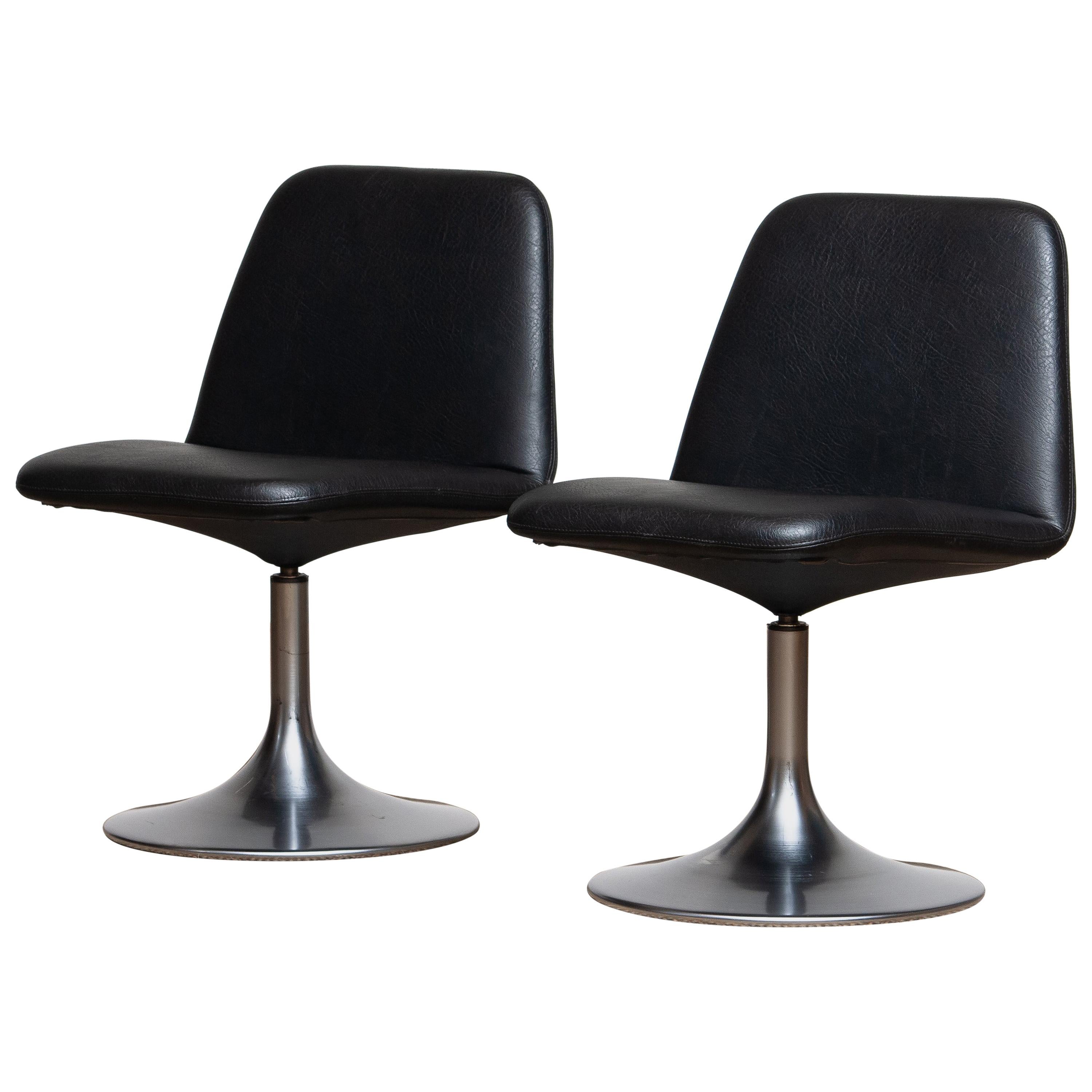 Scandinavian Modern 1970s a Pair of Black 