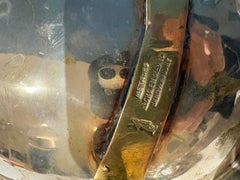 1970s. Caja tortuga de concha de abulón y latón