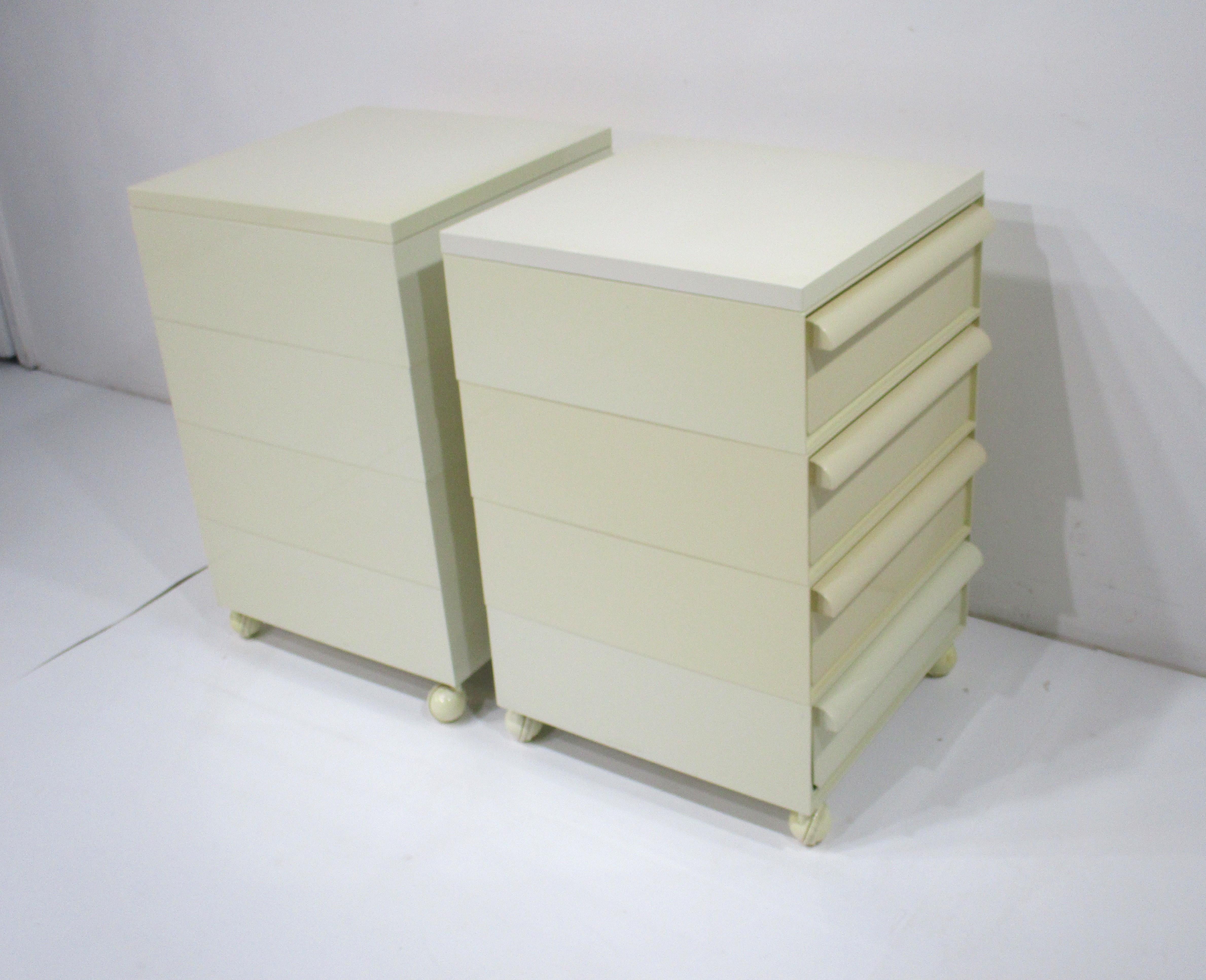 1970's ABS Space Age Nightstands by Castelli for Kartell  For Sale 4