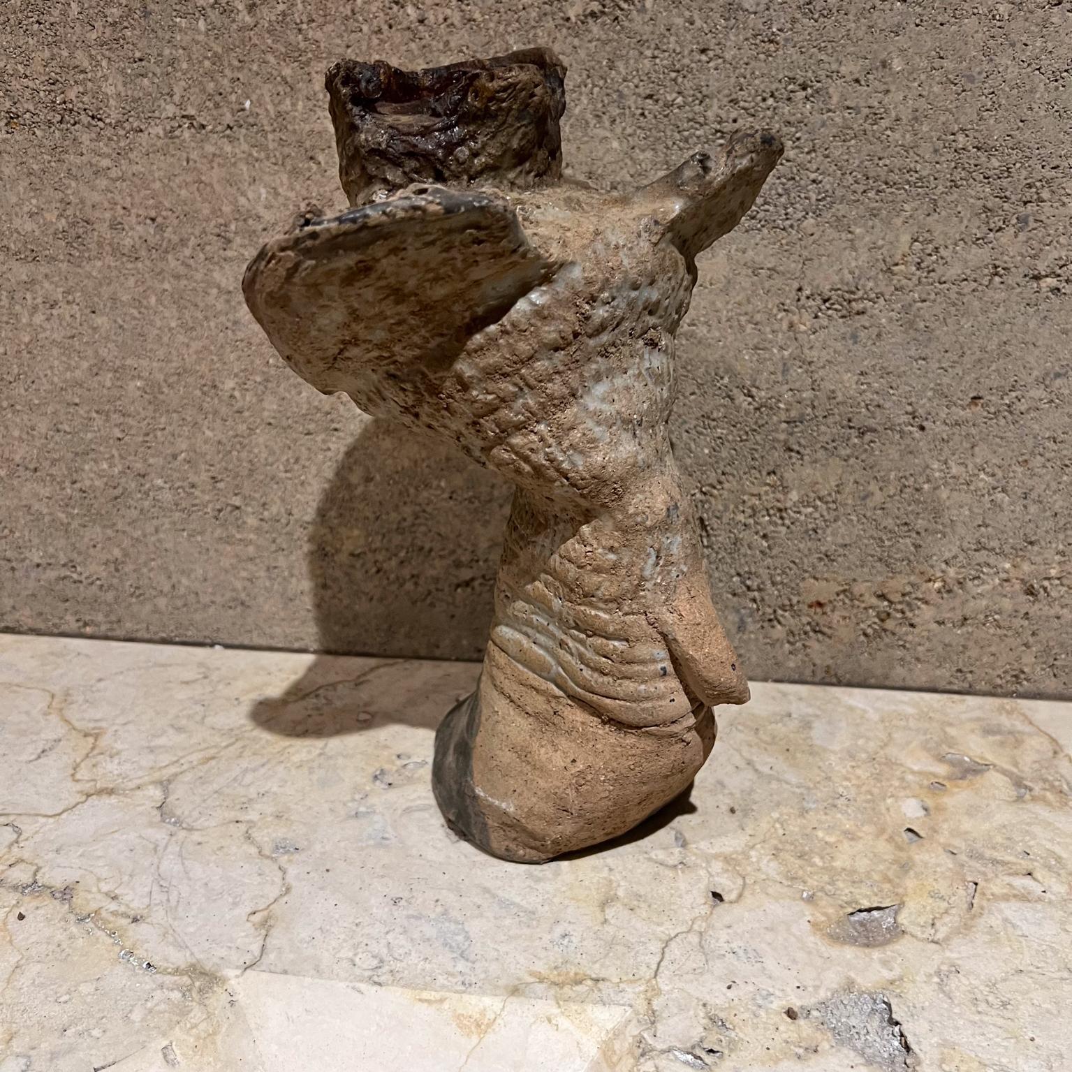 1970 Escultura de pezuña con textura abstracta Studio Art Pottery en venta 3