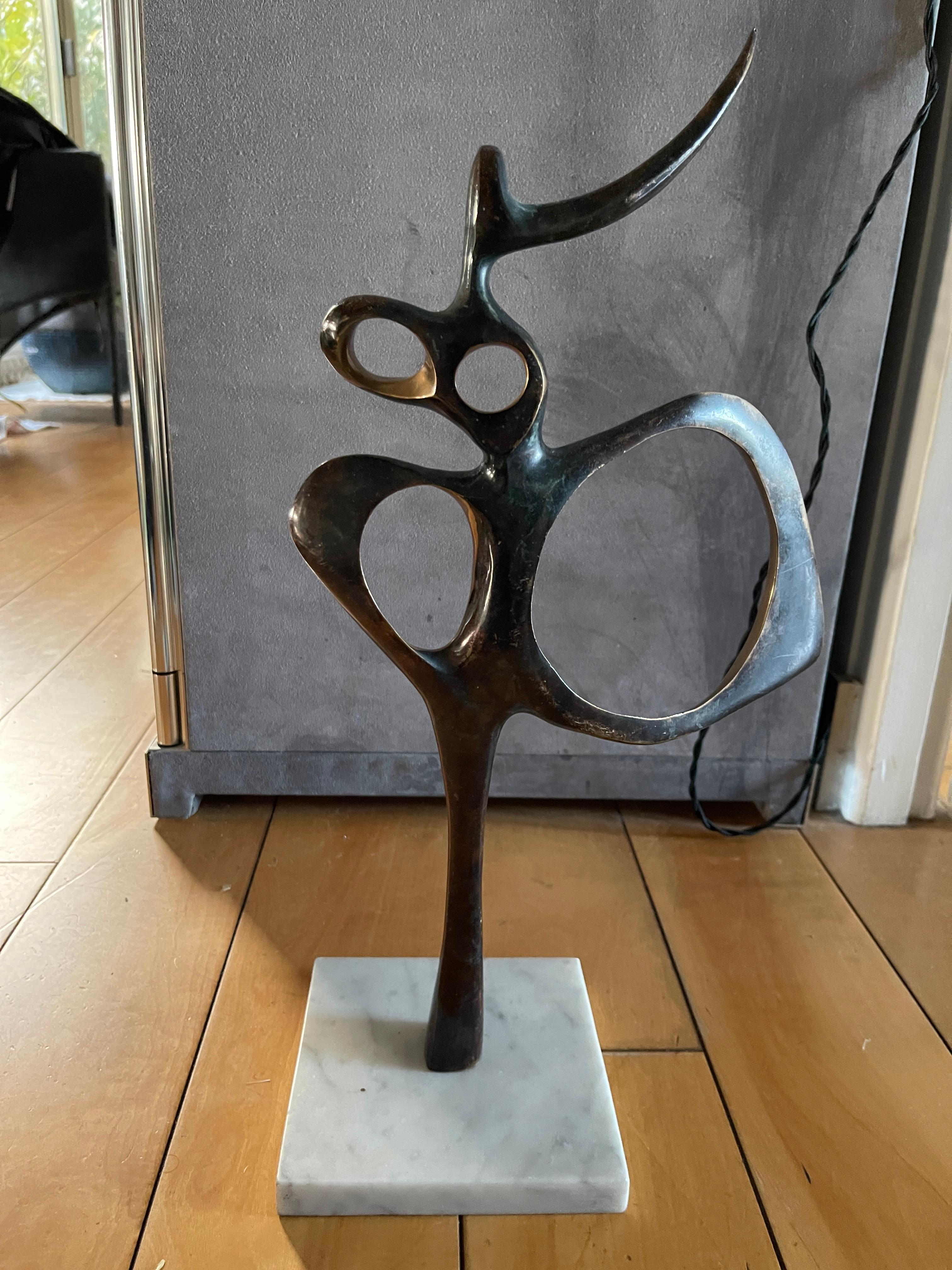 Scultura astratta in bronzo del 1970 di Òscar Estruga i Andreu In condizioni buone in vendita a Bois-Colombes, FR