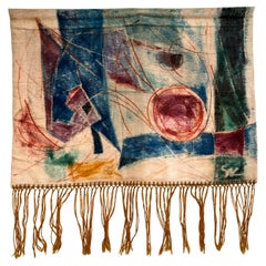 1970s Abstract Design Hand made Wool Tapestry - Czechoslovakia