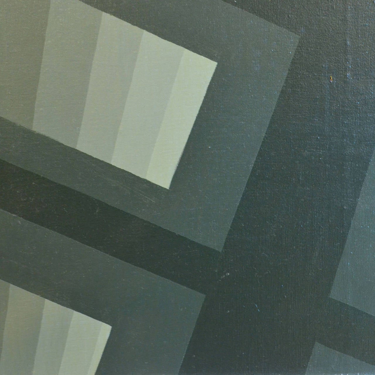 Geometric Abstract Painting by Ton Pape in Grey and Black In Good Condition In London, GB