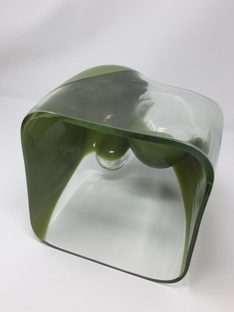 Sculpture en verre abstrait des années 1970 de Carlo Nason pour Mazzega, Murano Bon état - En vente à London, GB