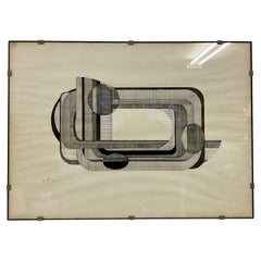 1970S Abstract Ink Drawing