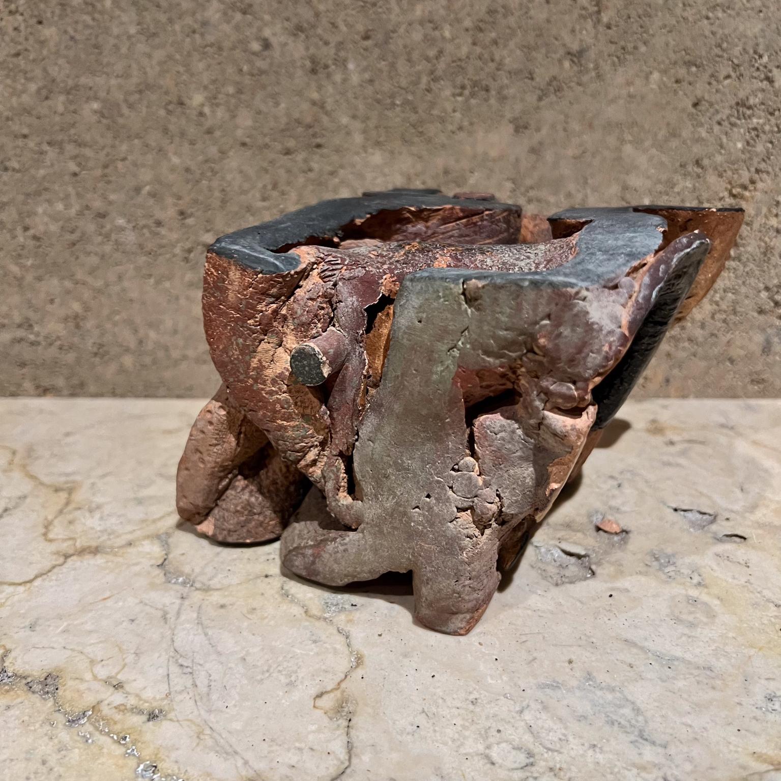 Mid-Century Modern 1970s Abstract Root Sculpture Studio Pottery Art For Sale