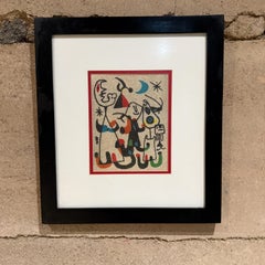 1970s Abstract Color Sand Art after Joan Miró Mexico City