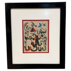 1970 Abstract Color Sand Art after Joan Miró Mexico City
