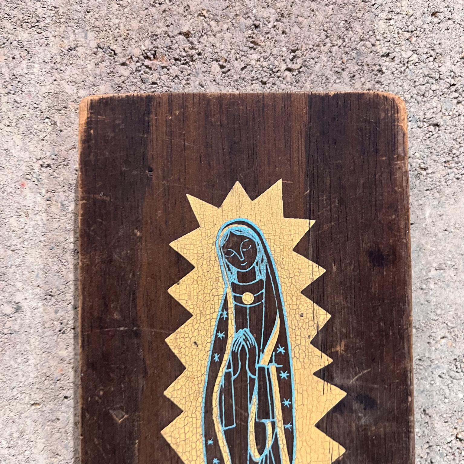 1970s Abstract Virgin Mary Plaque Emaus Cuernavaca, Mexico For Sale 3