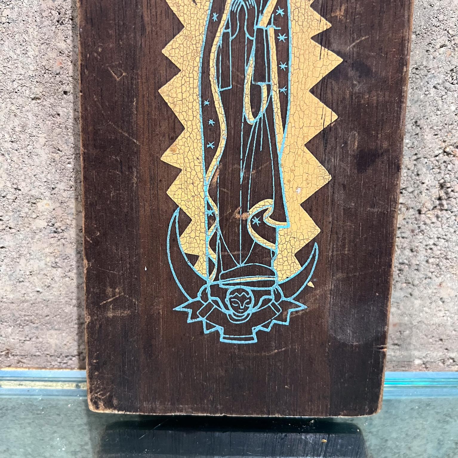 1970s Abstract Virgin Mary Plaque Emaus Cuernavaca, Mexico For Sale 4