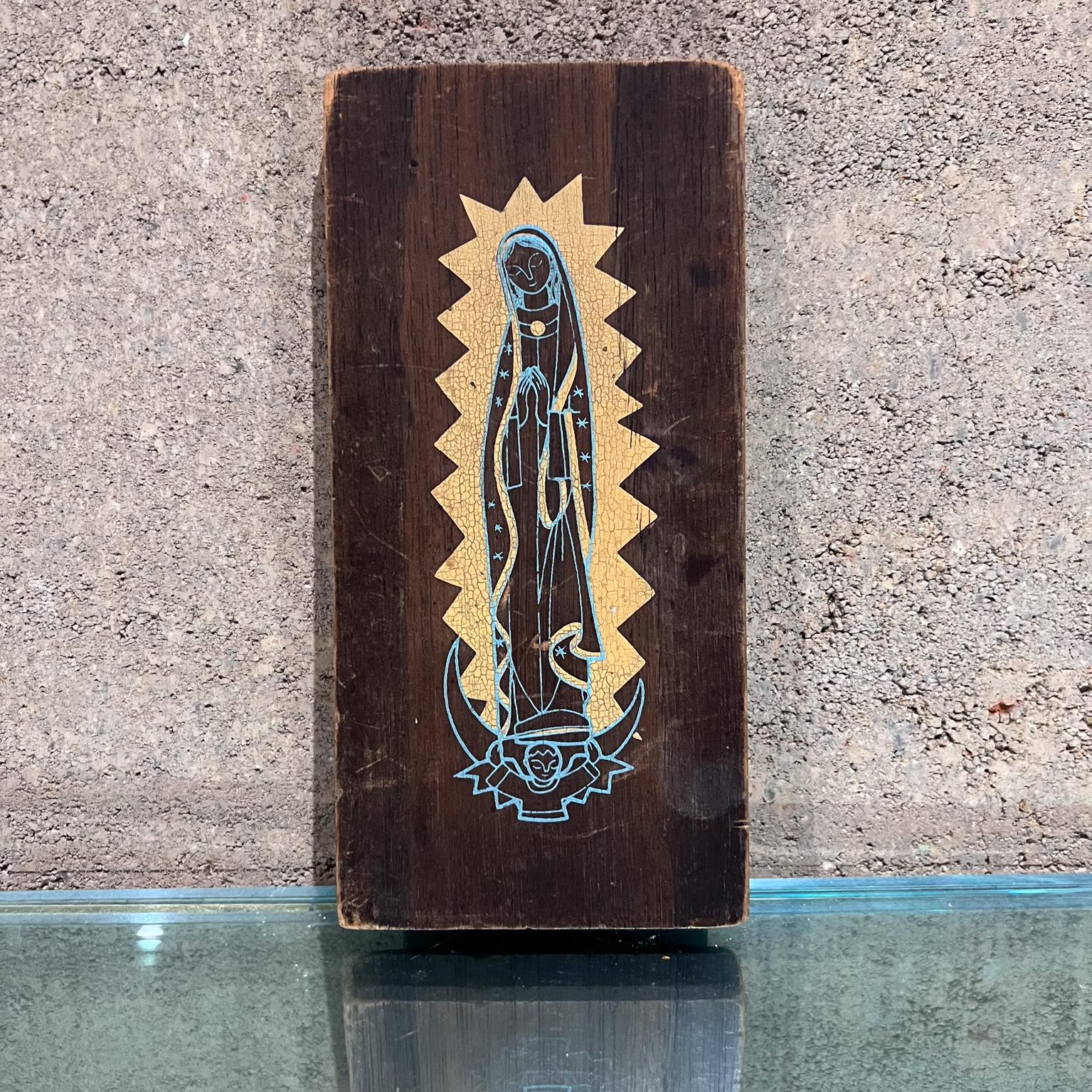 1970s Abstract Virgin Mary Plaque Emaus Cuernavaca, Mexico For Sale 2