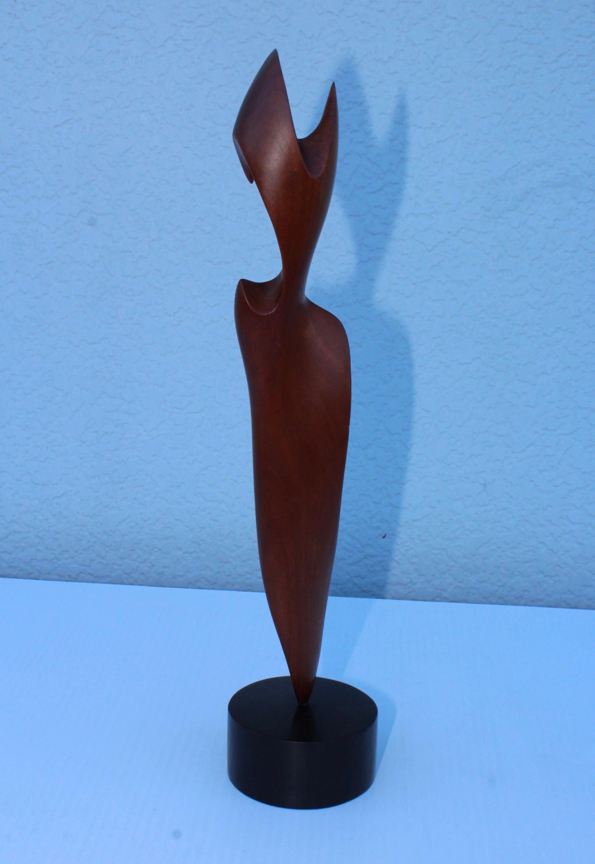 1970s Abstract Wood Sculpture In Good Condition In New York, NY