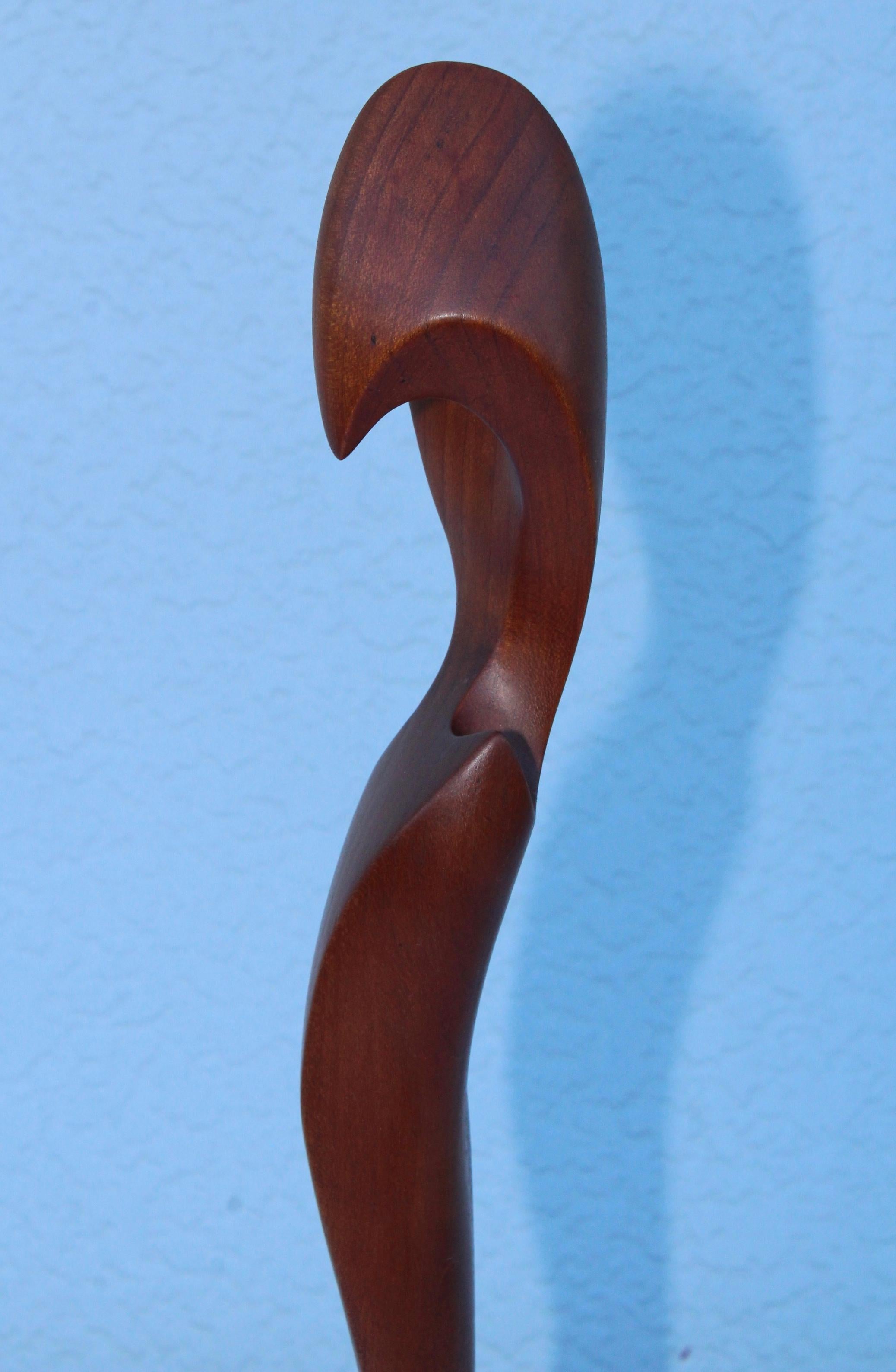 20th Century 1970s Abstract Wood Sculpture