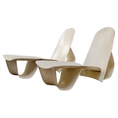 1970s Aca Outdoor Chaise Lounges by Po Shun Leong - Set of 2