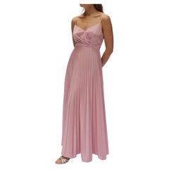 Retro 1970s Accordion-Pleated Jersey Gown