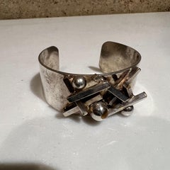 1970s AD Design Modern Cuff Bracelet Jens Andersen & Erik Dunning Denmark