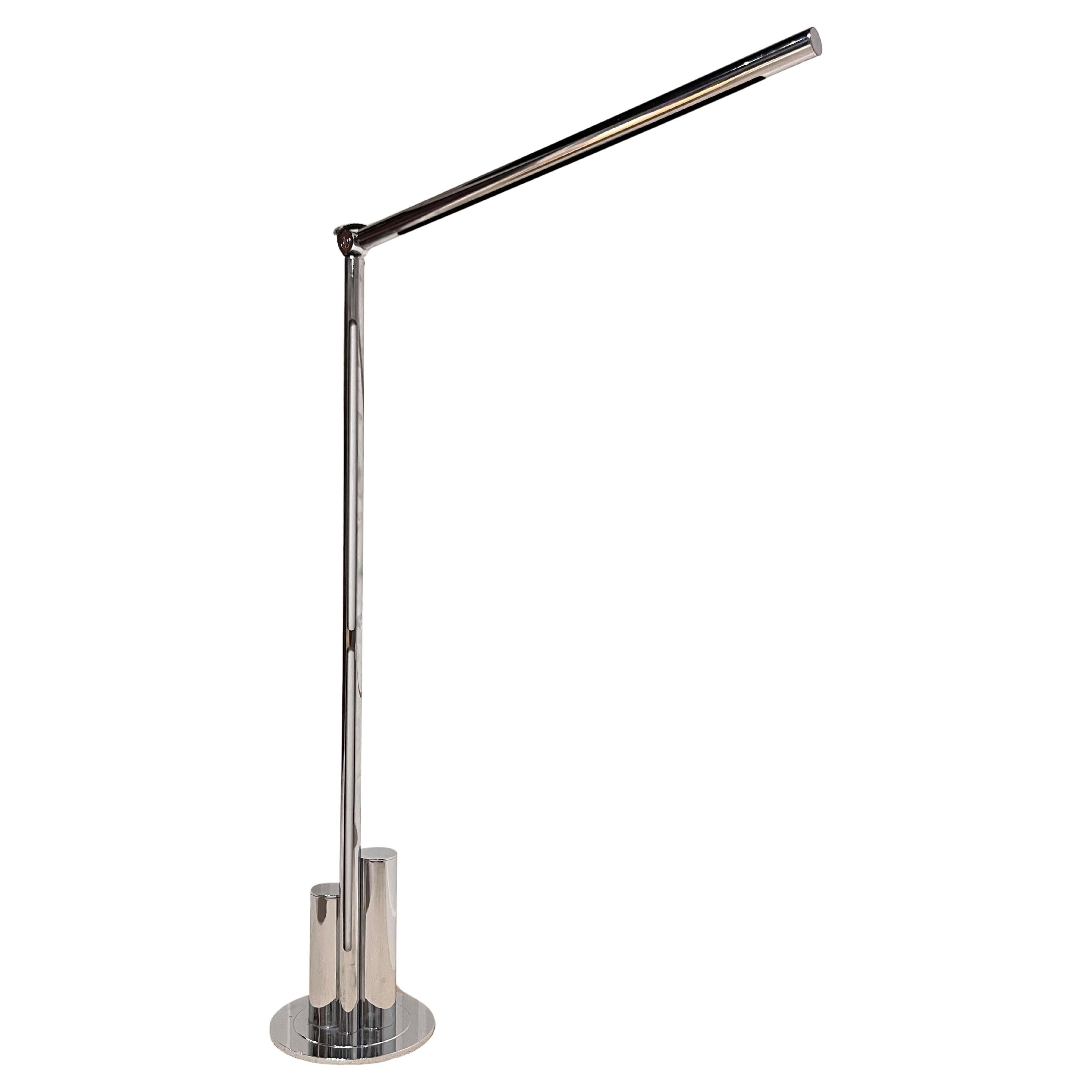 1970er Jahre Verstellbare Stehlampe aus Chrom - Italienisches Design im Stil von Nanda Vigo