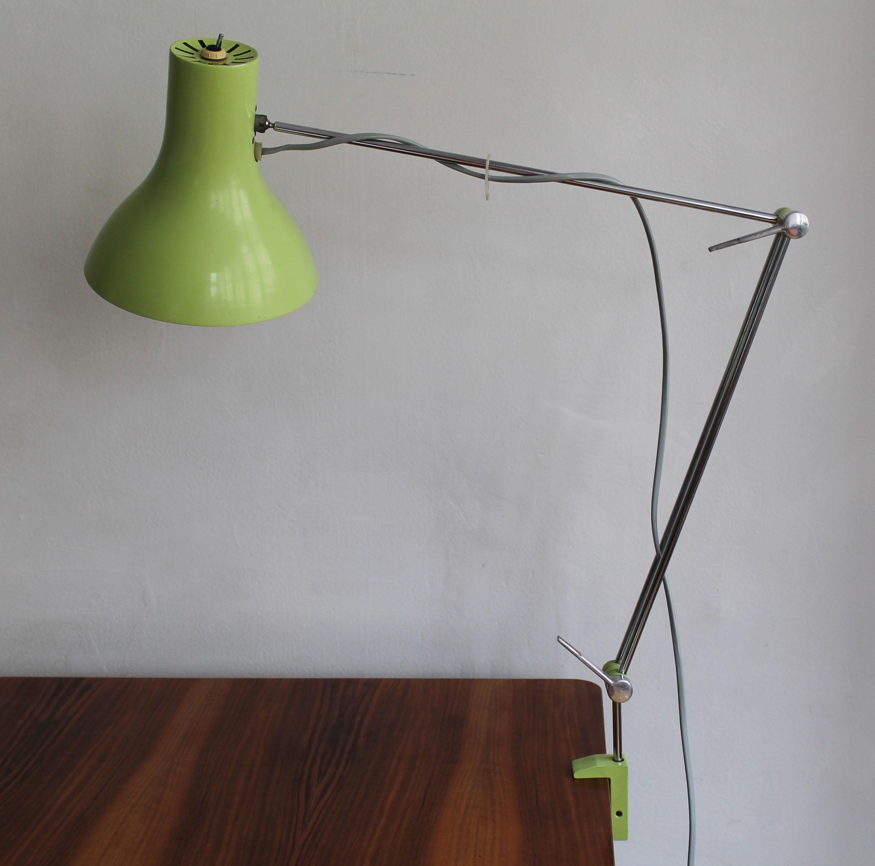 1970's Adjustable Desk Lamp by Josef Hurka For Sale 3
