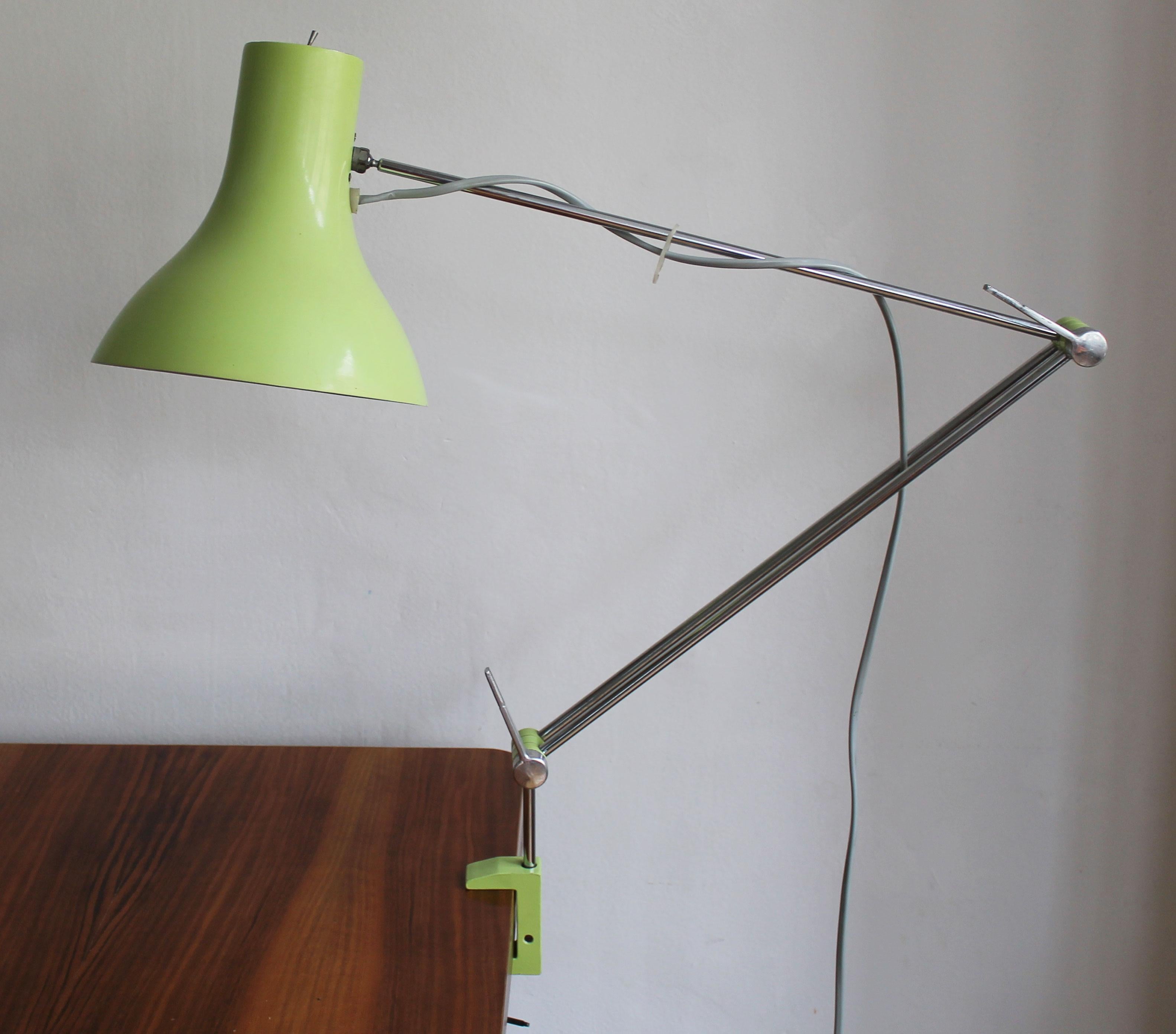 Scandinavian Modern 1970's Adjustable Desk Lamp by Josef Hurka For Sale
