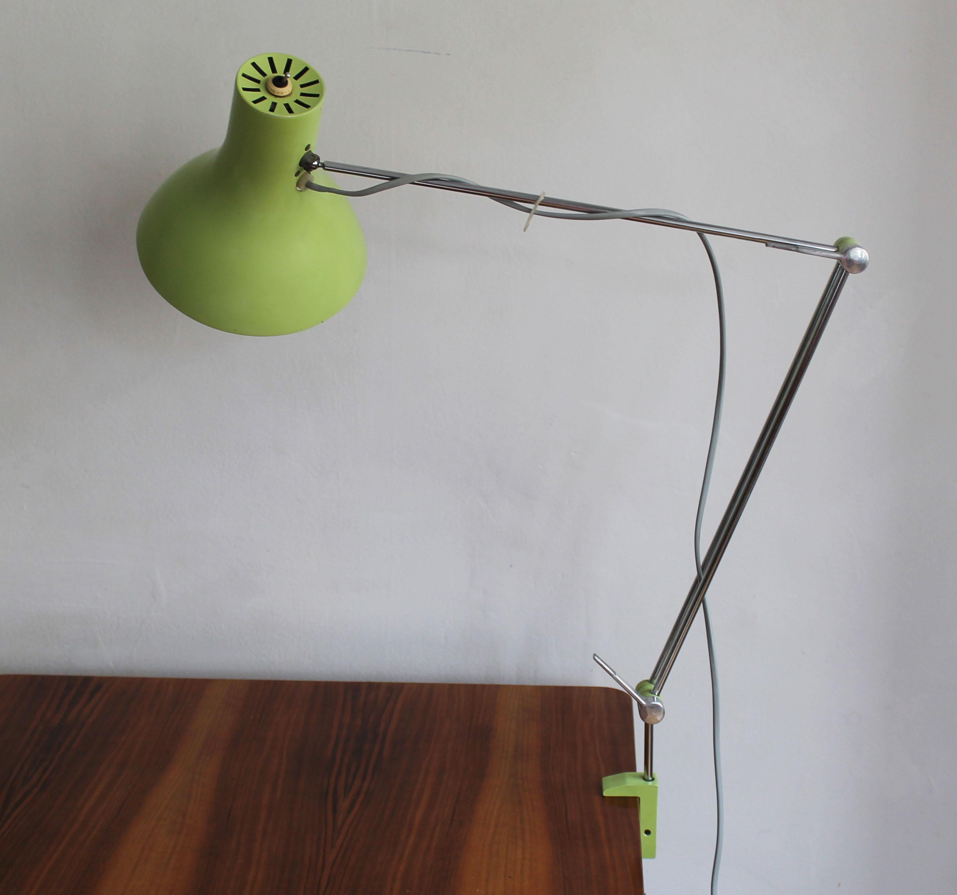 Late 20th Century 1970's Adjustable Desk Lamp by Josef Hurka For Sale