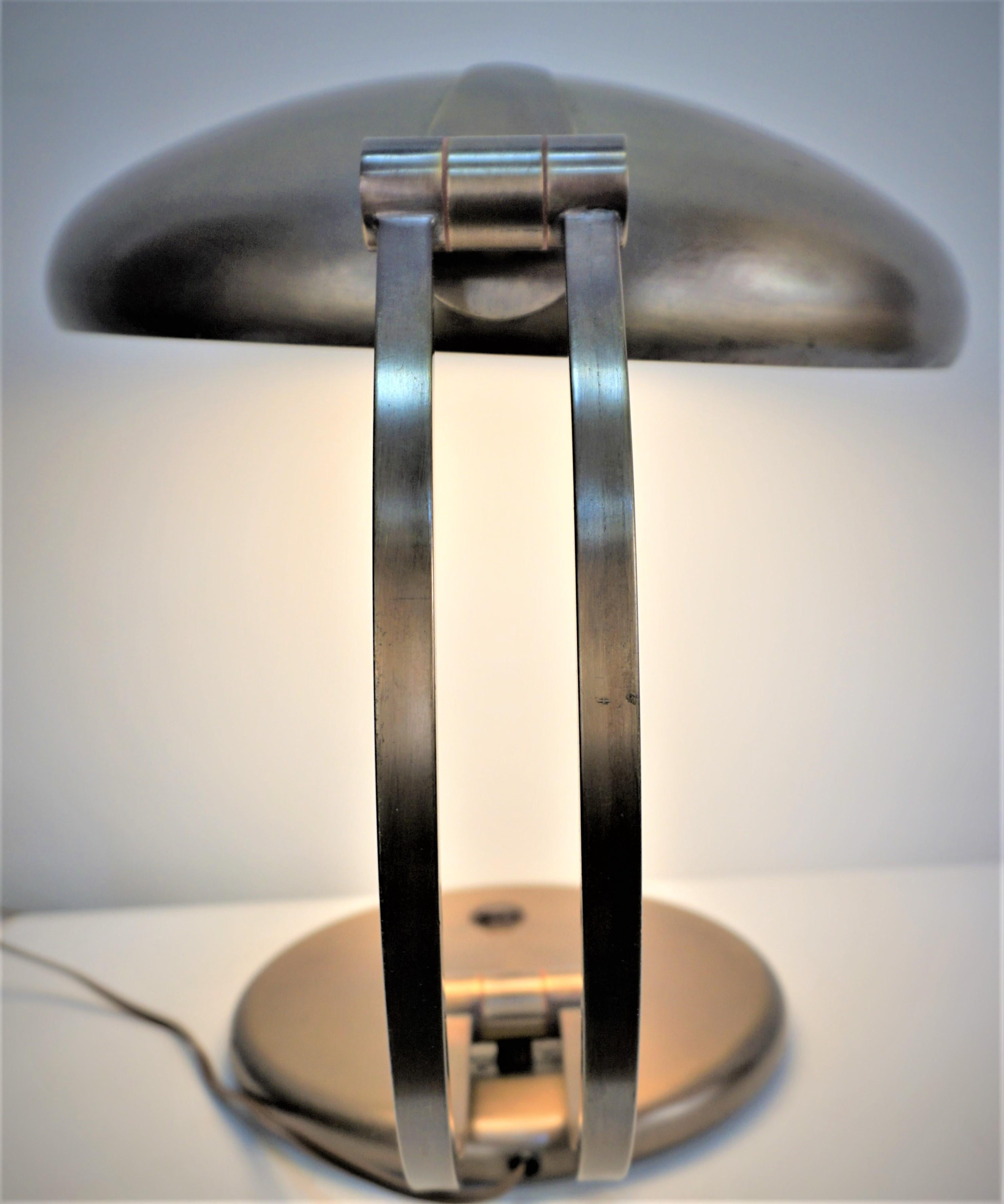 Late 20th Century 1970's, Adjustable Double Light Bonze Desk Lamp '2 in Stock'